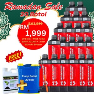 SET 20 BOTOL FREE BAZOOKA BOOSTER + WATER PUMP