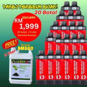 SET 20 BOTOL FREE 5 LITER BAZOOKA BOOSTER