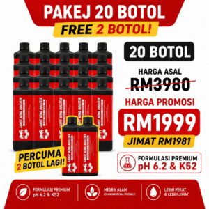 SET 20 BOTOL FREE 2 LITER SAWIT KING