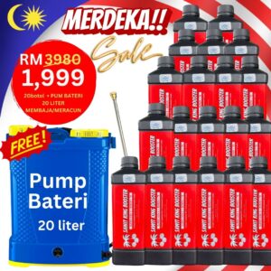 SET 20 BOTOL FREE PUMP BATERI 20 LITER